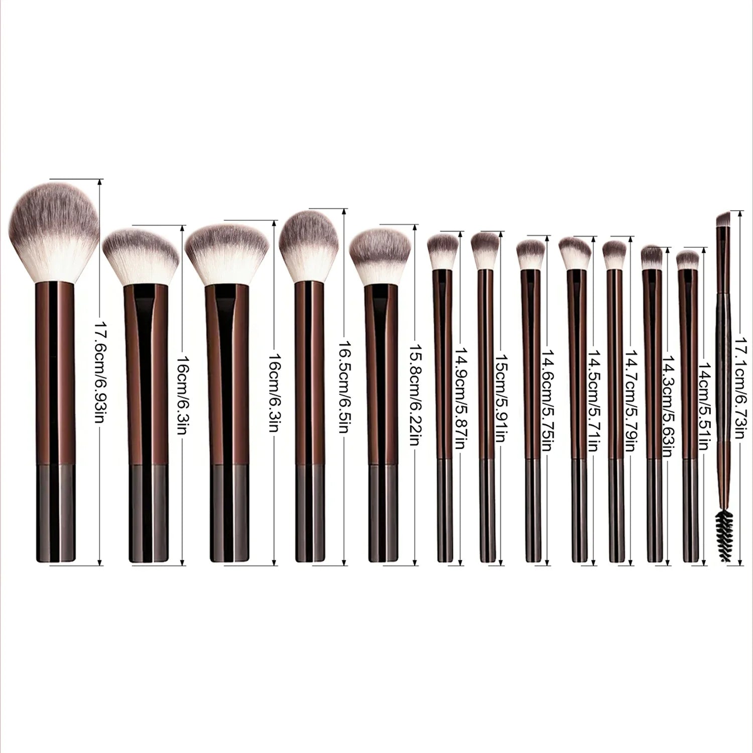 🖌️ Ensemble de pinceaux de maquillage à poils doux 13PcS