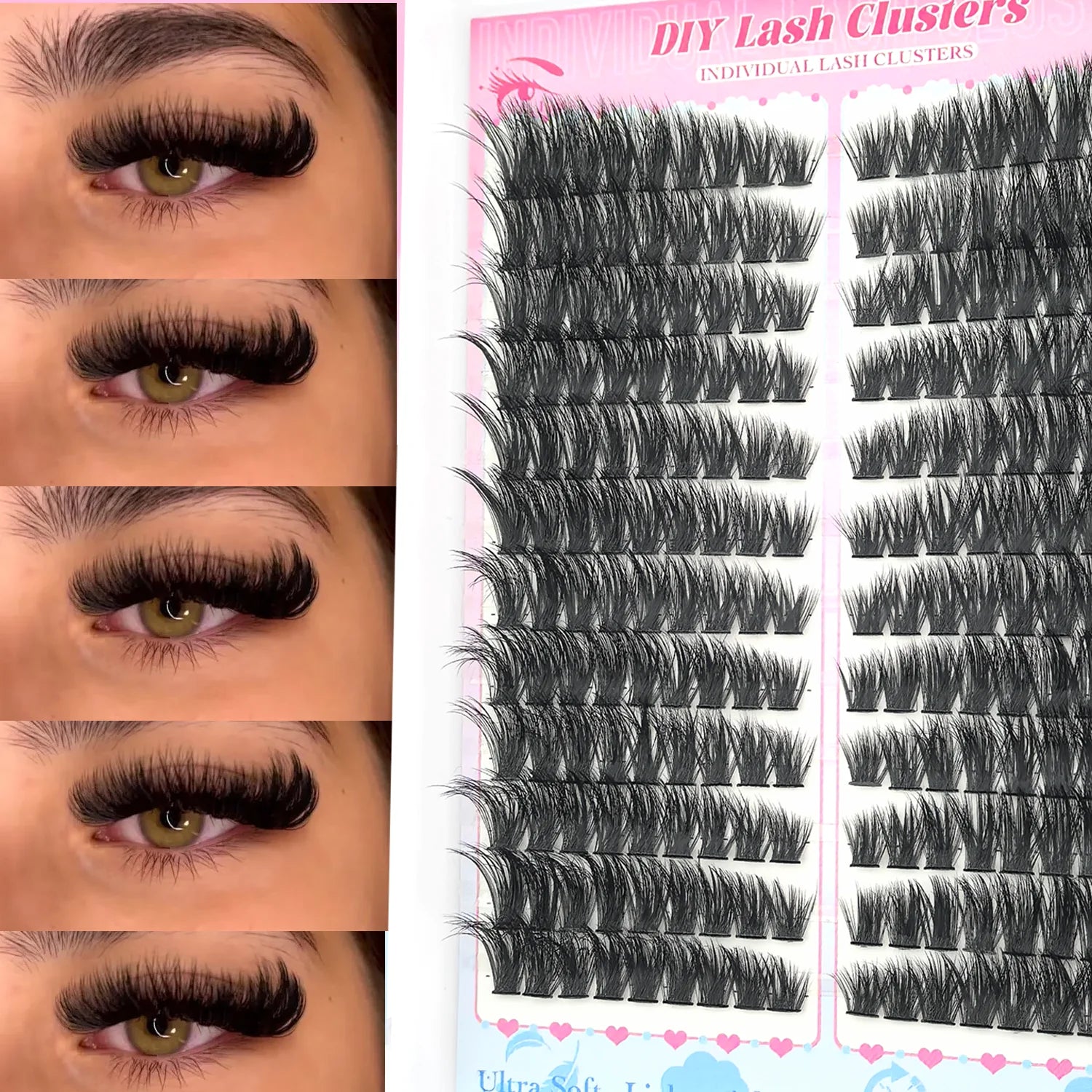 👁️Faux cils Naturel et facile à appliquer Doux et léger Réutilisable