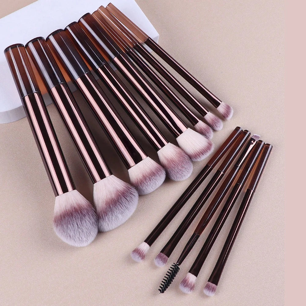 🖌️ Ensemble de pinceaux de maquillage à poils doux 13PcS