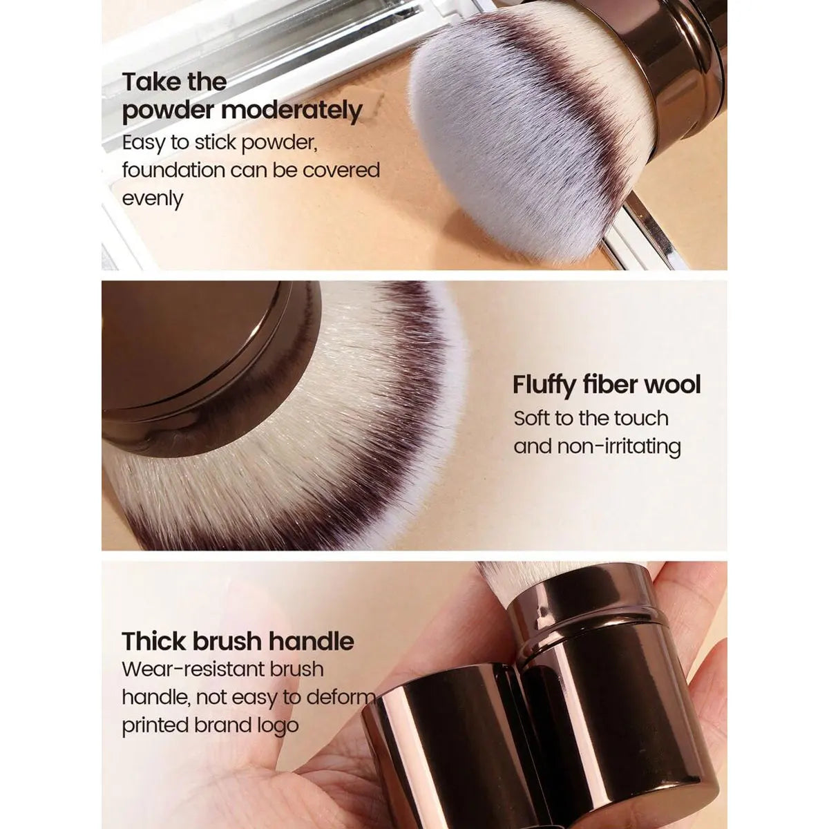 🖌️1pc Pinceau de maquillage rétractable