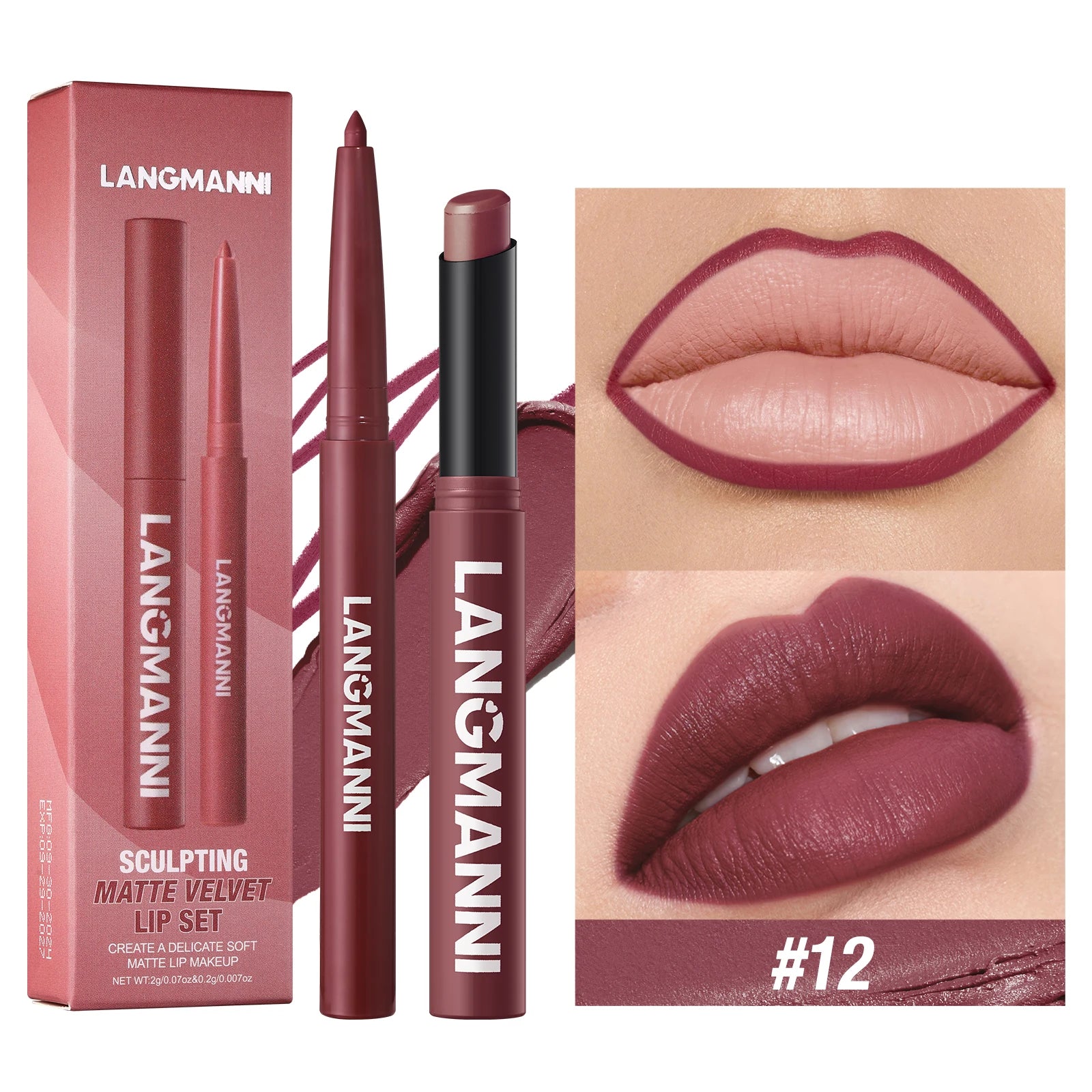 💄Ensemble de rouge à lèvres imperméable à lèvres