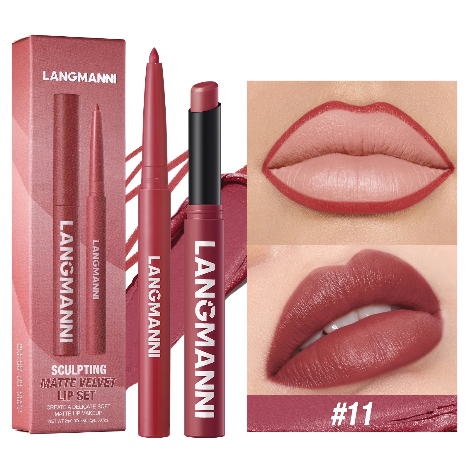 💄Ensemble de rouge à lèvres imperméable à lèvres