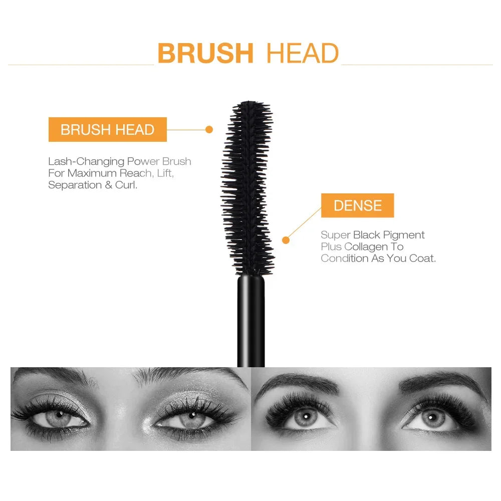 Mascara 3D effet faux cils noirs