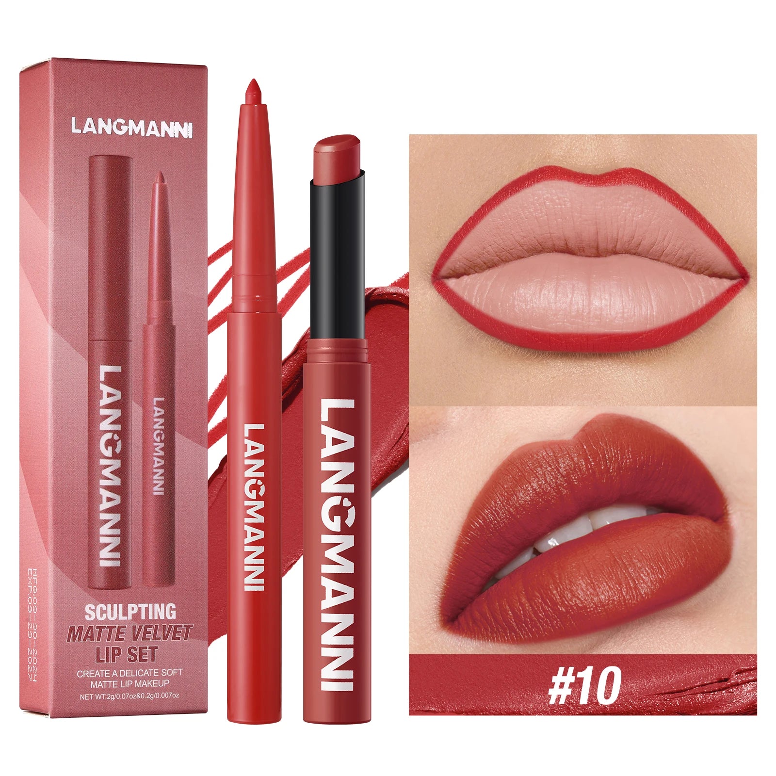 💄Ensemble de rouge à lèvres imperméable à lèvres