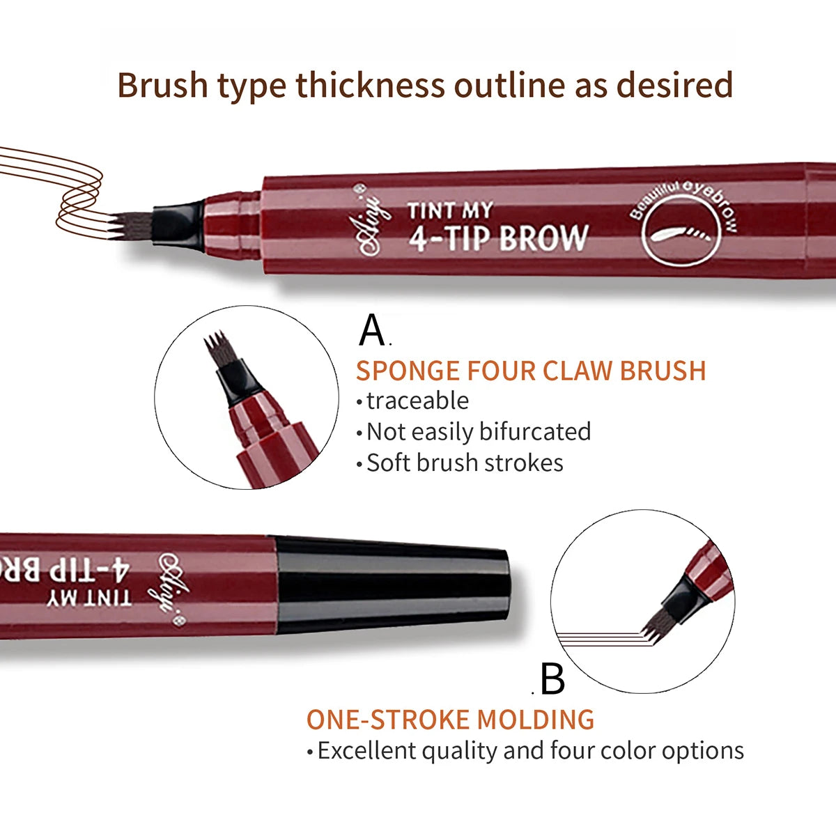 ☺️ crayon à sourcils imperméable naturel longue durée