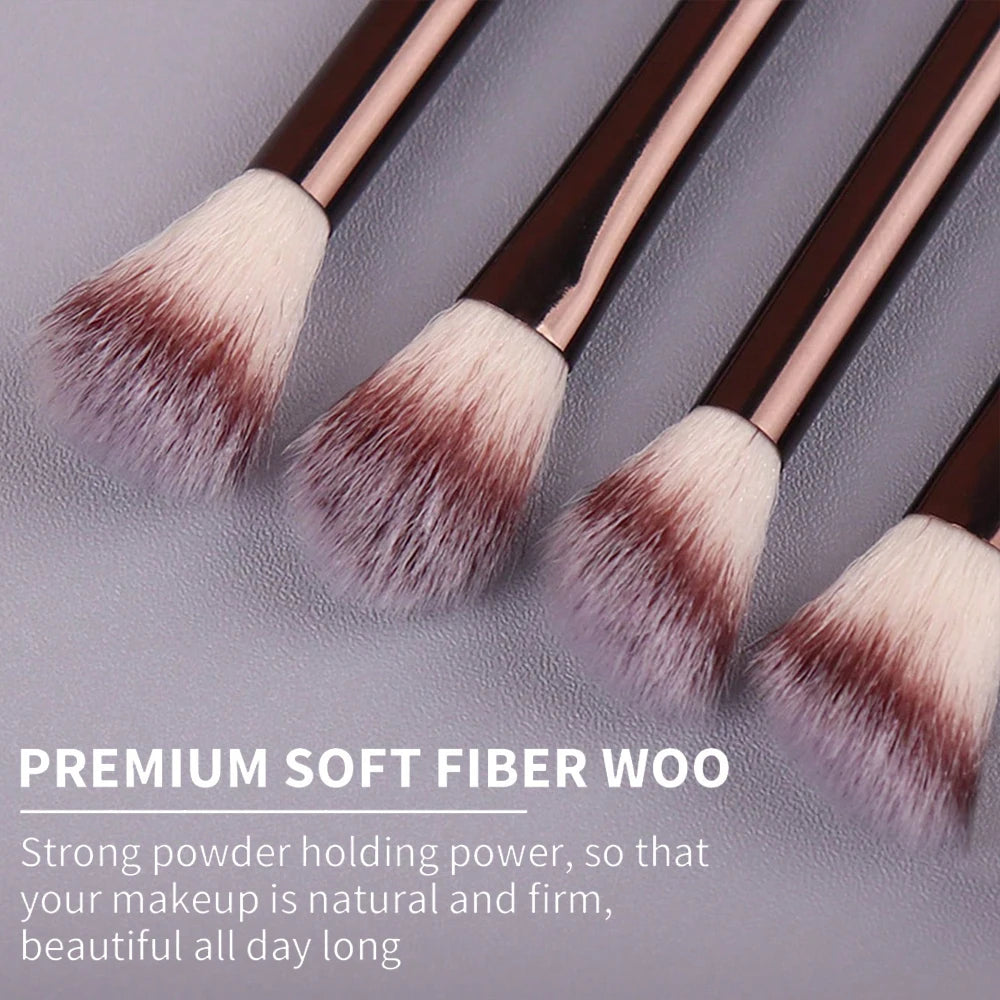 🖌️ Ensemble de pinceaux de maquillage à poils doux 13PcS