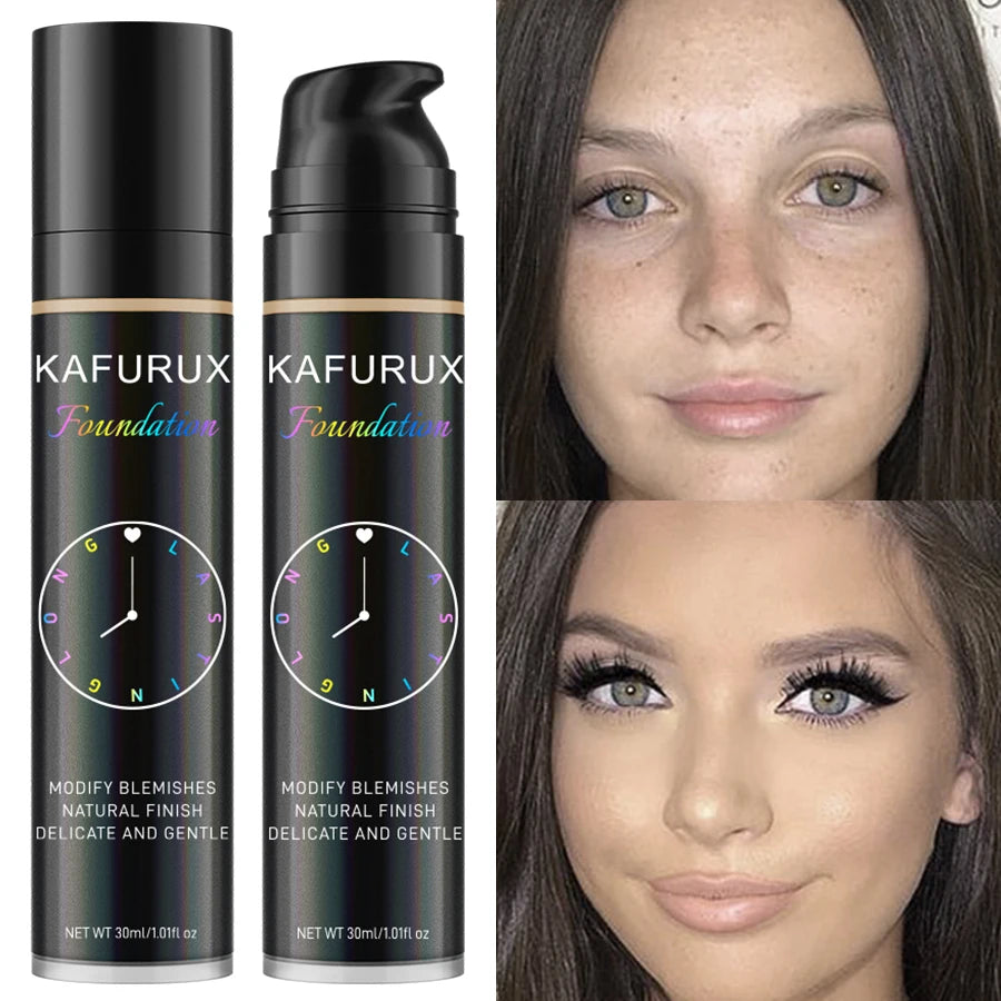 🌿 Ensemble de fond de teint liquide 8 couleurs waterproof