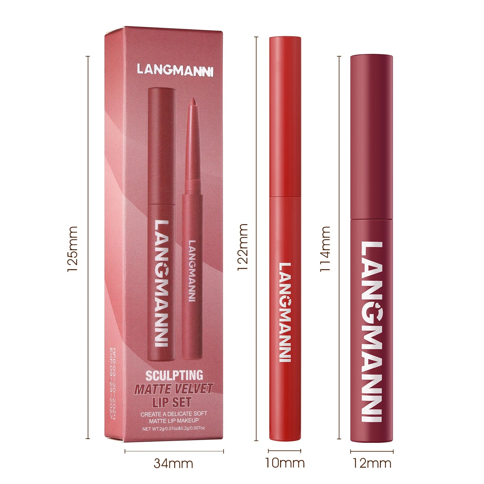 💄Ensemble de rouge à lèvres imperméable à lèvres
