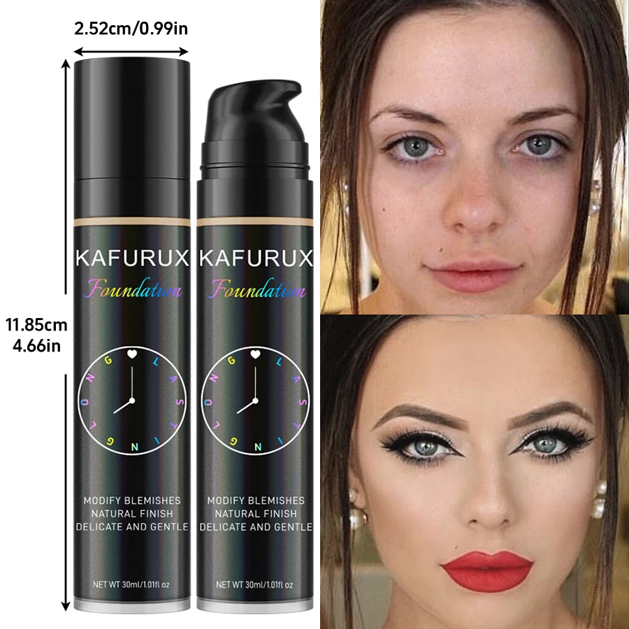 🌿 Ensemble de fond de teint liquide 8 couleurs waterproof