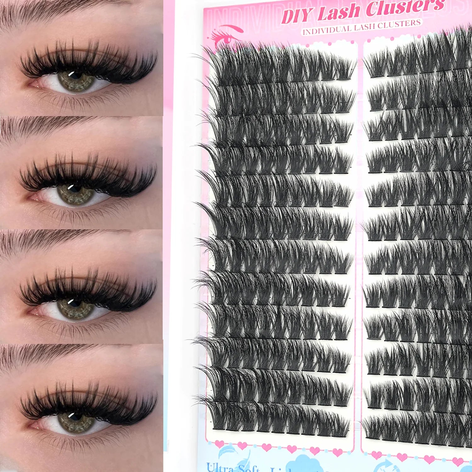 👁️Faux cils Naturel et facile à appliquer Doux et léger Réutilisable