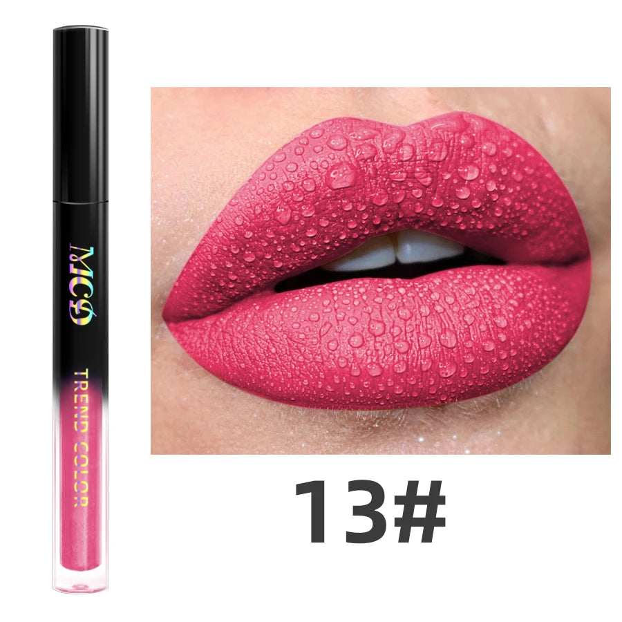 💋Lip Gloss Rouge à lèvres liquide 19 couleurs Matte Velvet