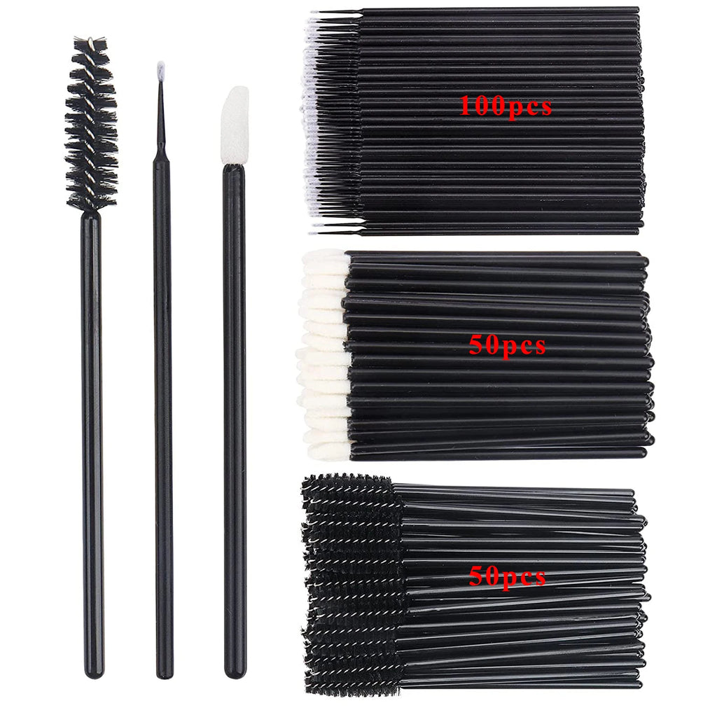 🖌️ Ensemble de 200 pinceaux jetables, baguettes de mascara, pinceaux à lèvres, écouvillon d'applicateur de microbrosse pour extension de cils