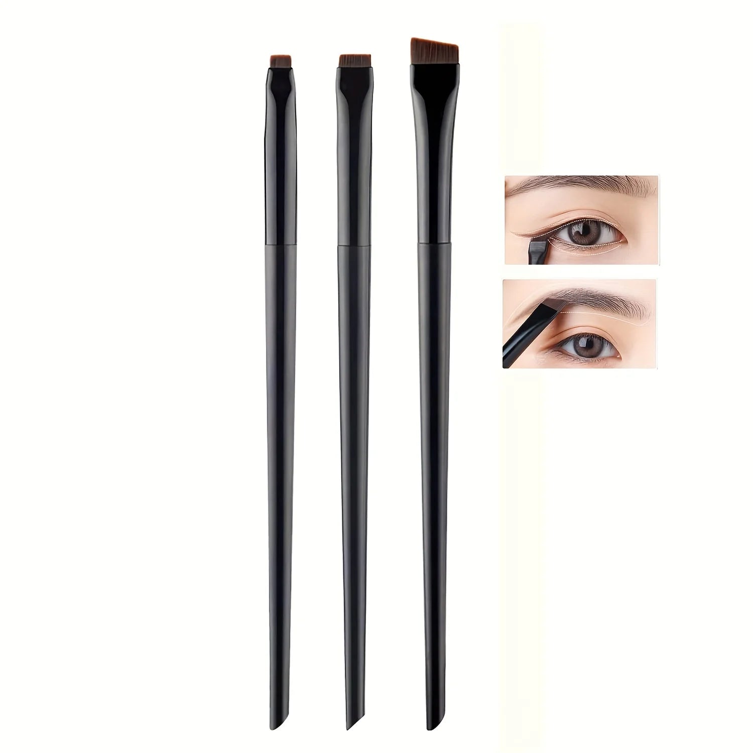 🖌️ Ensemble de pinceaux de maquillage 3pcs