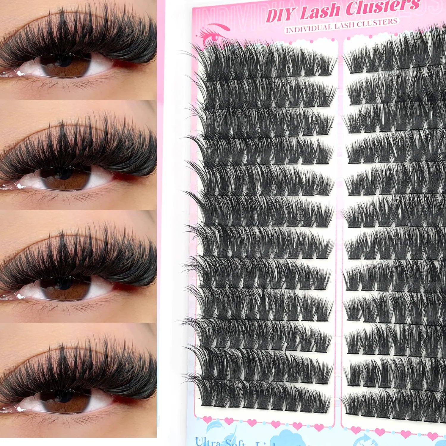 👁️Faux cils Naturel et facile à appliquer Doux et léger Réutilisable