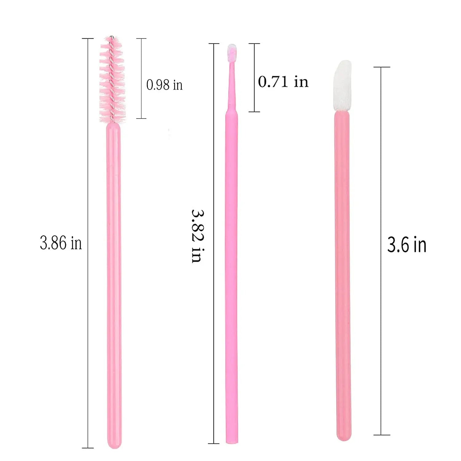 🖌️ Ensemble de 200 pinceaux jetables, baguettes de mascara, pinceaux à lèvres, écouvillon d'applicateur de microbrosse pour extension de cils